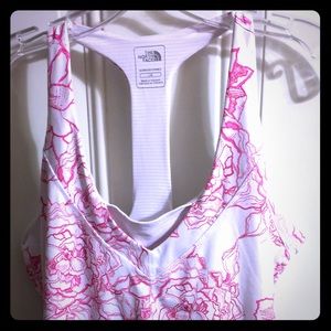 North Face racerback with built in shelf bra sz L
